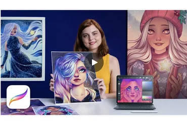 [Domestika] Портреты женских персонажей в Procreate (Наталии Диас)
