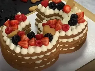 [make-cake] Онлайн урок торт Цифра (Анастасия Лазарева)