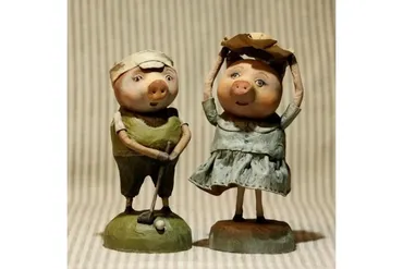 Забавные Хрю. Смешанная техника + папье маше (Анна Юнусова)