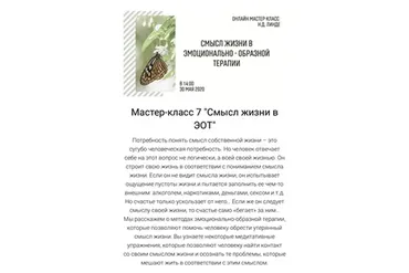 Смысл жизни в Эмоционально-Образной Терапии (Николай Линде)