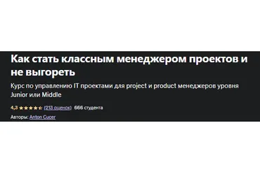 [udemy]  Как стать классным менеджером проектов и не ох..еть (Антон Кучер)
