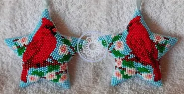 Схема звезды Красный кардинал (Татьяна Акиндеева)