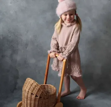 [blossom_knit] Детское платье Aurelia (Саида Усманбекова)