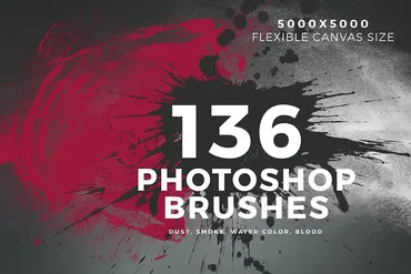 [CreativeMarket] 136 Photoshop Brushes (ScaryClown)