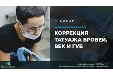 Коррекция татуажа бровей, век и губ (Елена Нечаева)