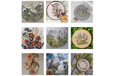 Ботаника, цветы и травы. Пакет Самостоятельный  (Nadin.Needlework)