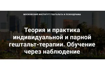 [МИГИП] Теория и практика индивидуальной и парной гештальт-терапии. Пакет Basic (Роберт Резник)