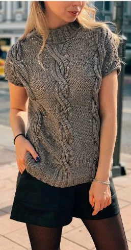Жилет Shiny (feel.love.knit)