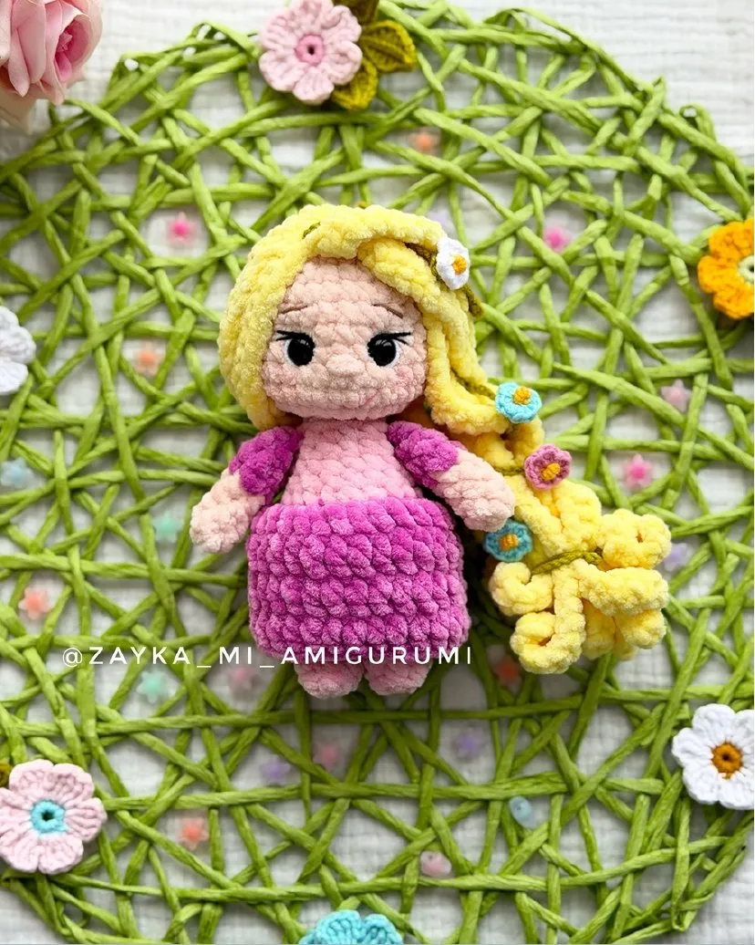 [zayka_mi_amigurumi] Рапунцель (Миранда Айвазян)