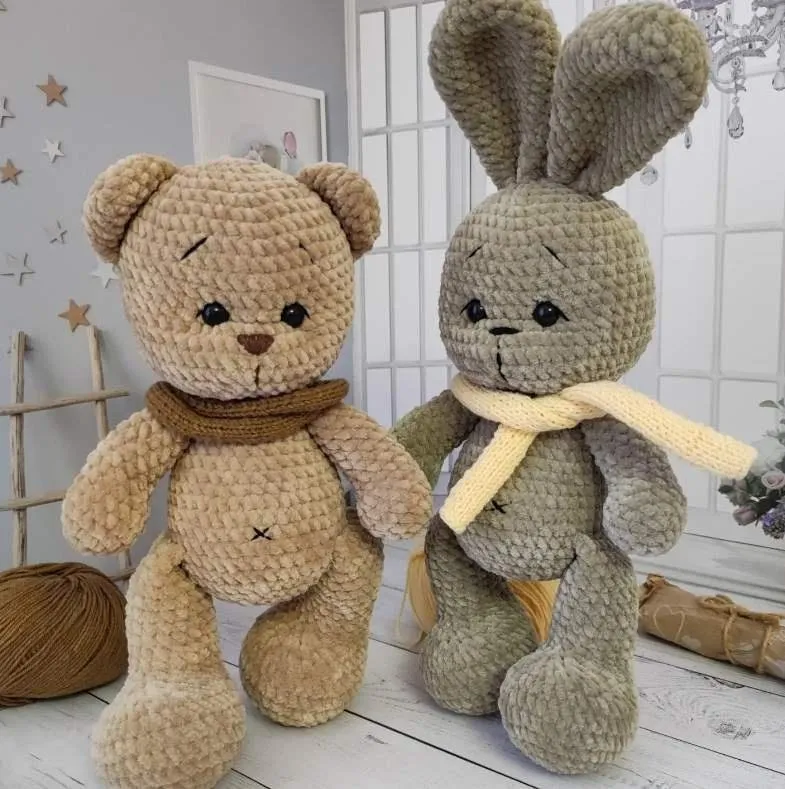 [Toys_knit_anny] Плюшевые лапки 3 в 1 (Анна Борисова)