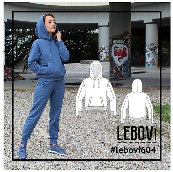Свитшот Lebovi 604. Размеры 40-50, рост 164  (Lebovi)