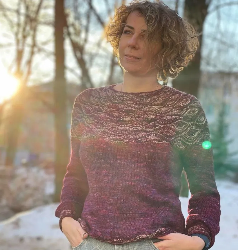 Джемпер Зимний полдень (Людмила Аксеник)