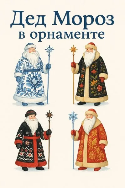 [toyidea] Дед Мороз в орнаменте. 4 части. Артбук