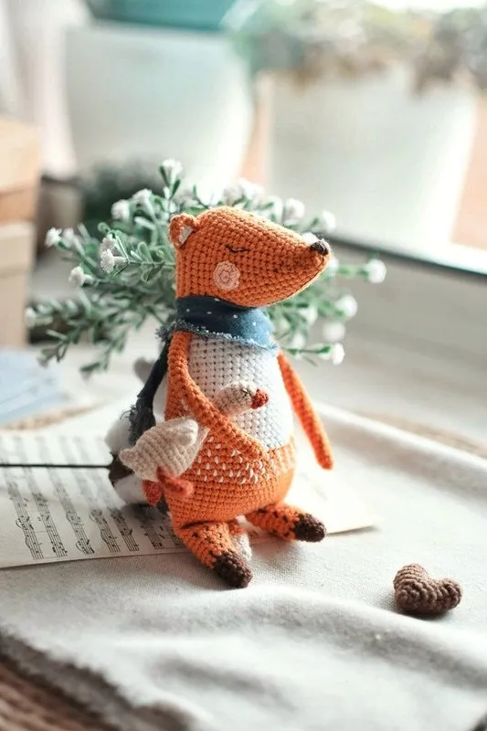 [Straw Animals] Мастер-класс по вязанию Лиса и Гуся крючком (Юлия Устименко)