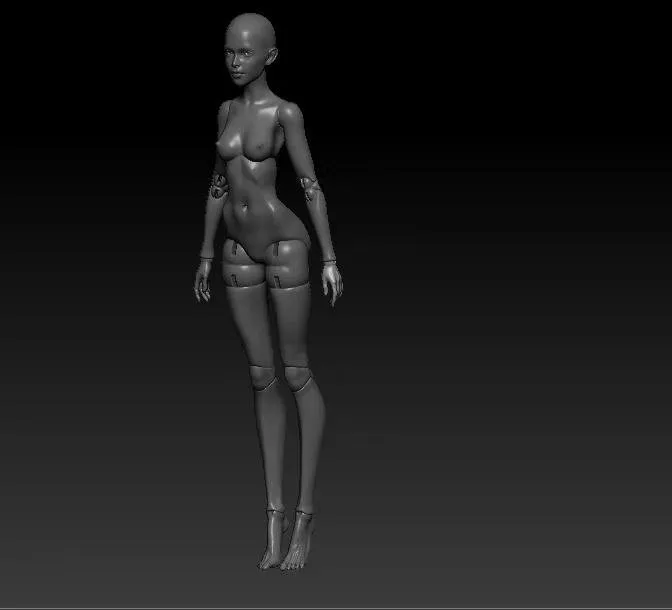 [puppeshop] 3d модель шарнирной куклы (Ольга Гаврилюк)