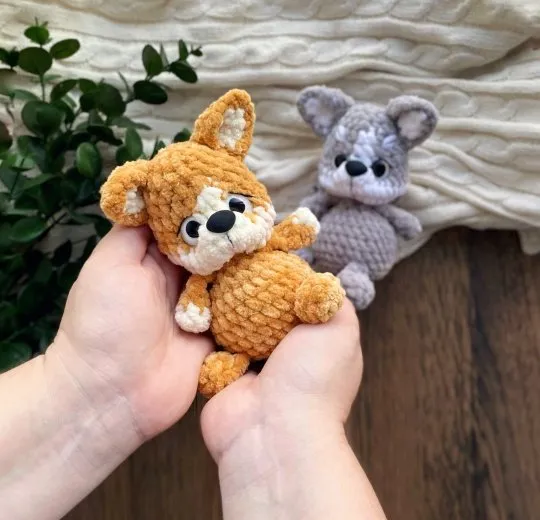 [Sumina_toys] Малыши корги и хаски (Ирина Сумина)