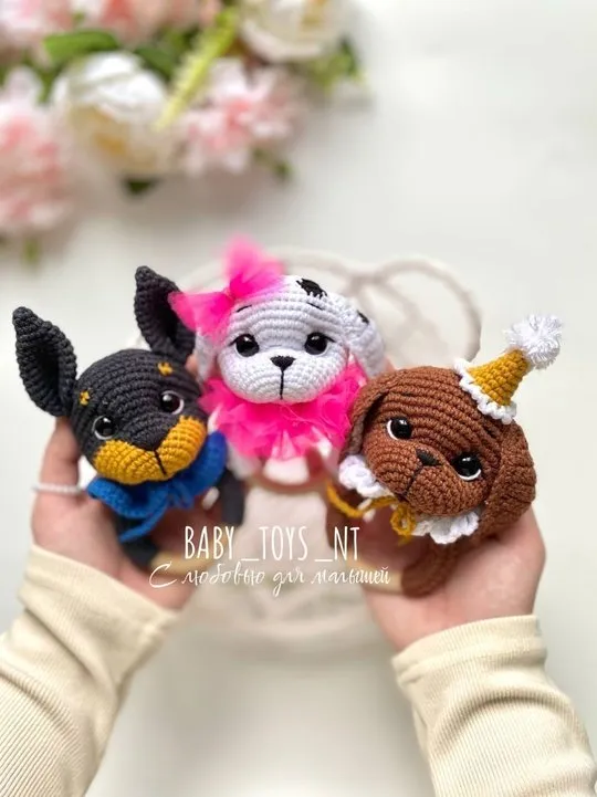 [Baby_toys_nt] Погремушки Собачки (Надежда Панкова)