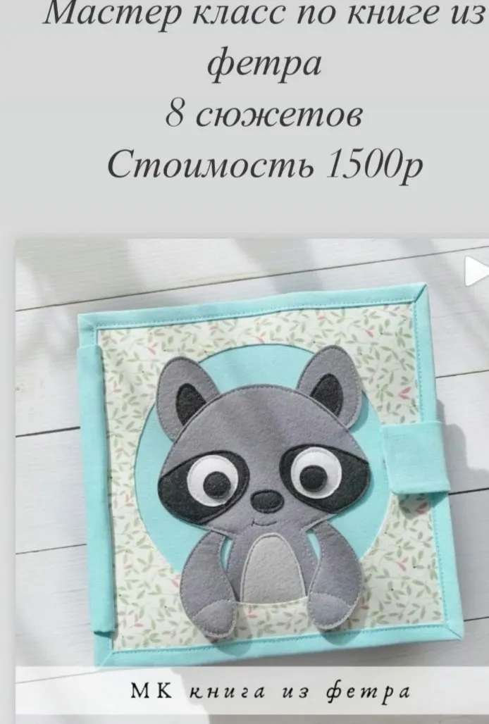 Мастер-класс по книге из фетра (Вика Соколова)