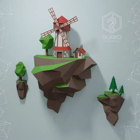 [gurkostudio] Парящие острова. Мельница (Илья Гурко)