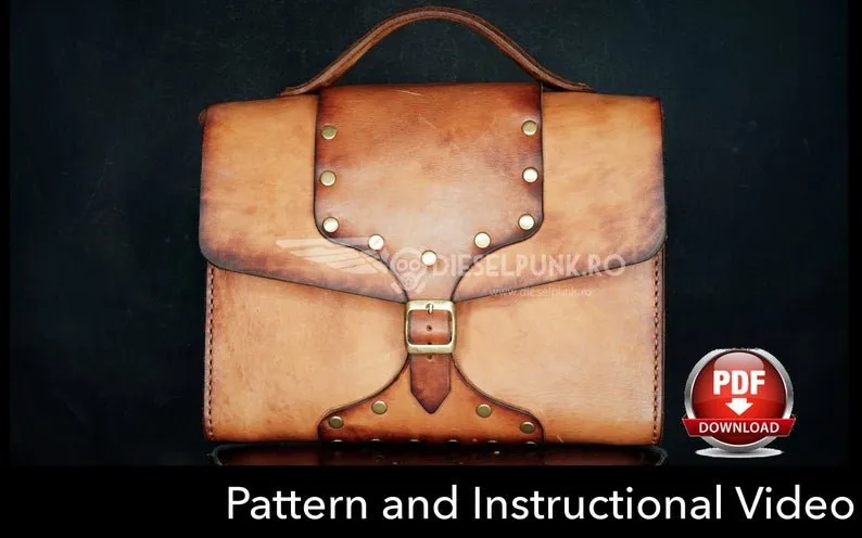 Портфель из кожи «Messenger Bag» (DieselpunkRo)