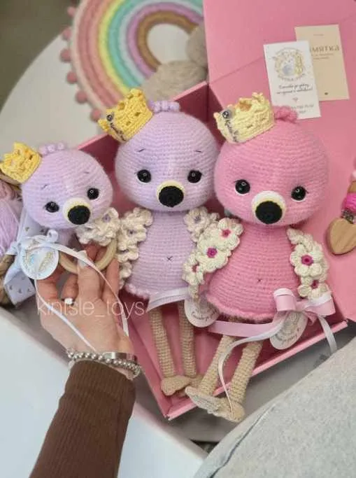 [Kintsle_toys] Фламинго+погремушка (Мария Кинцле)