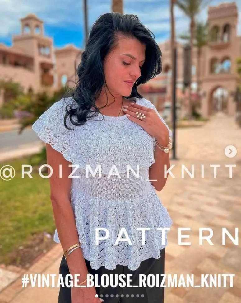 [roizman_knitt] Блузка Vintage_blouse (Анна Ройзман)