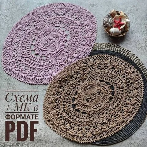 Салфетка Перла овальная  (lenamasterica)