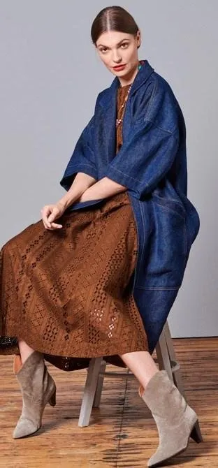 [Burda Style] Пальто №105. Выкройка из Burda №2-2021