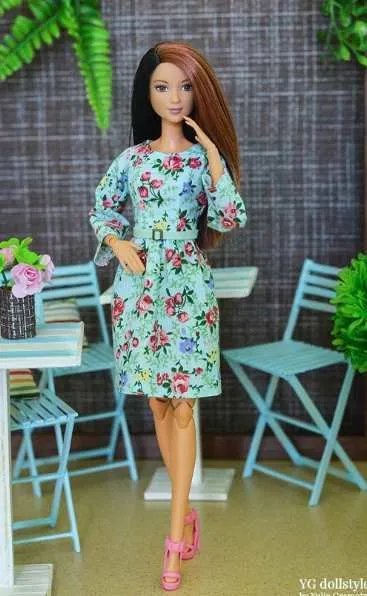 [YG Dollstyle] Летнее платье с рукавами реглан для Барби (Юлия Грамотнева)
