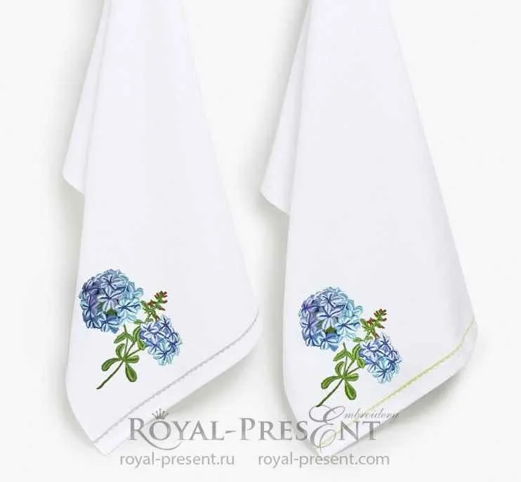 Дизайн машинной вышивки «Флоксы - 2 размера» [royal-present]