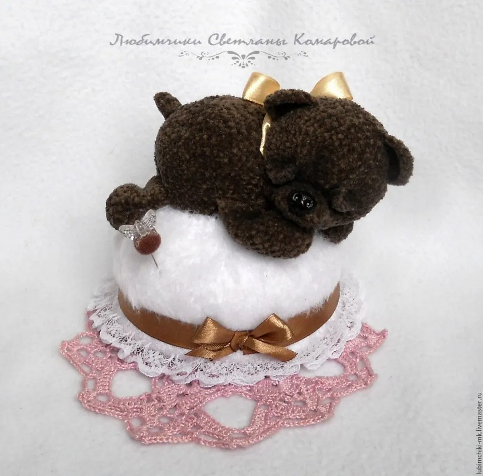 Мастер класс Спящий - игольница Мишка (Светлана Комарова)