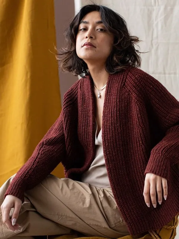 Вязаный спицами кардиган Reading Cardigan (Jared Flood)