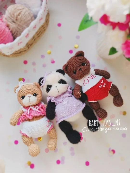 [Baby_toys_nt] Медвежата (Надежда Панкова)
