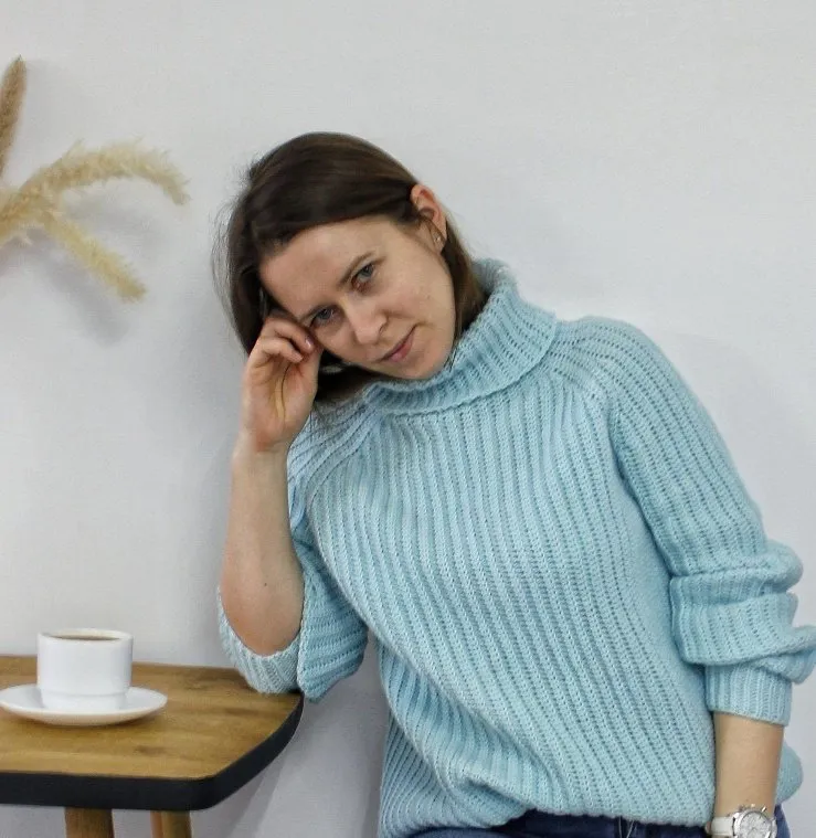[Nastasiay.ch] Платье-свитер реглан крючком (Анастасия Чебанина)