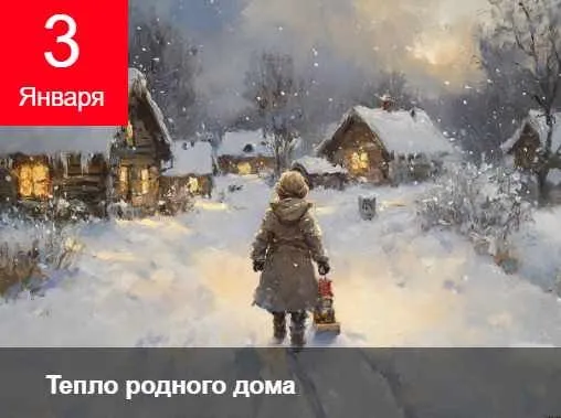 [ZartSchool] Новогодний календарь. Тепло родного дома. Январь 2025 (Татьяна Зубова)
