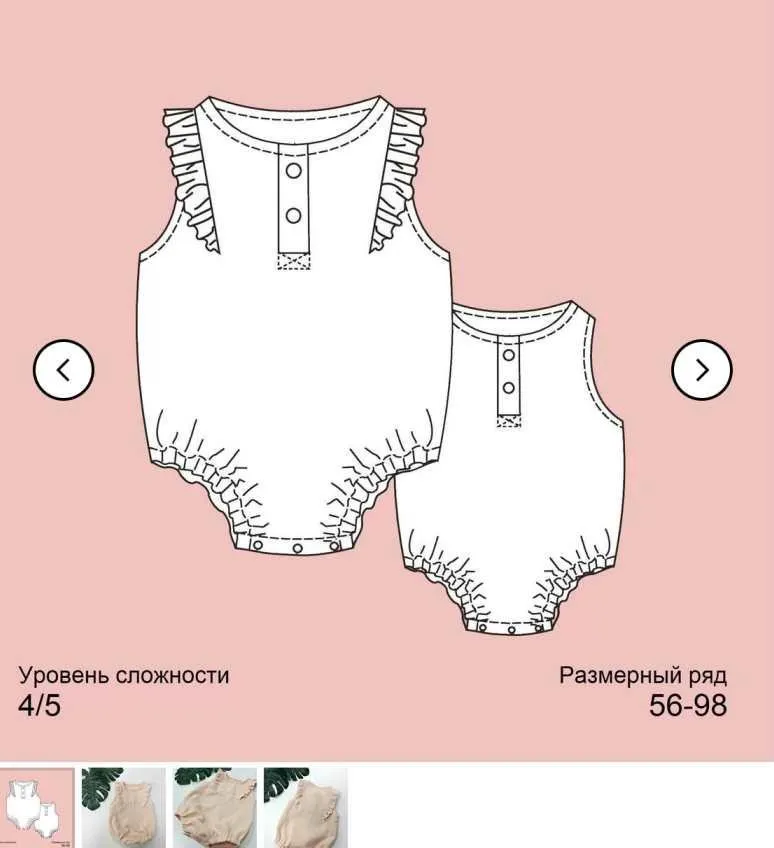 [ZheltokBaby] Ромпер «Суфле». Размеры 56-98