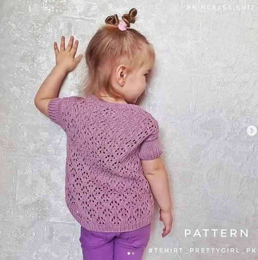 [Вязание] Футболка «Pretty girl»  (princessa.knit)