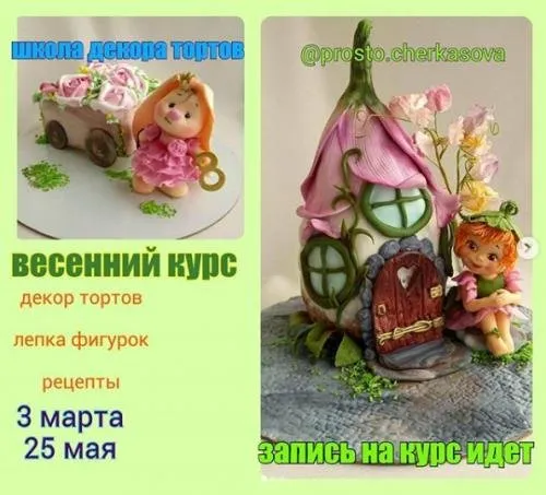 [prosto.cherkasova] Школа декора тортов: Весенний курс (Лариса Черкасова)
