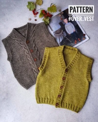 [33helga] Сборник по вязанию жилетов over_vest (Ольга Проноза)