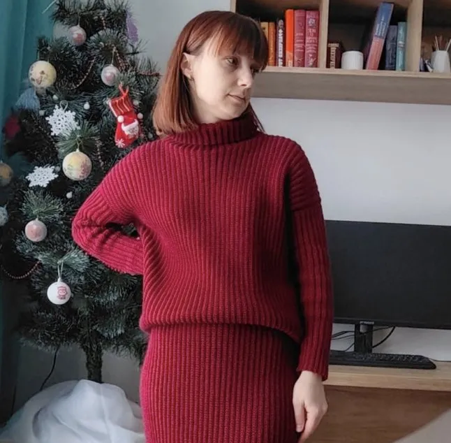 Свитер Wine (anaska_crochet)