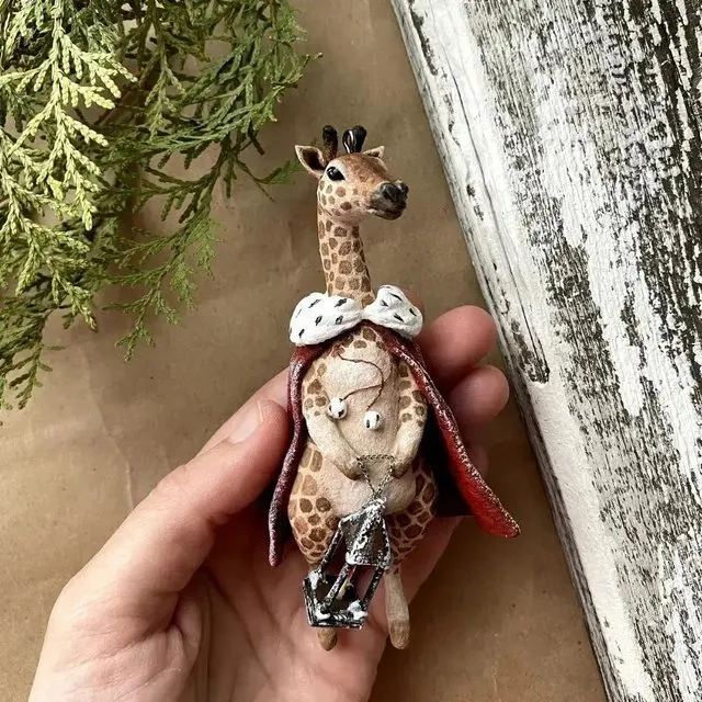 Ватная игрушка Жираф (cotton_toys_st)
