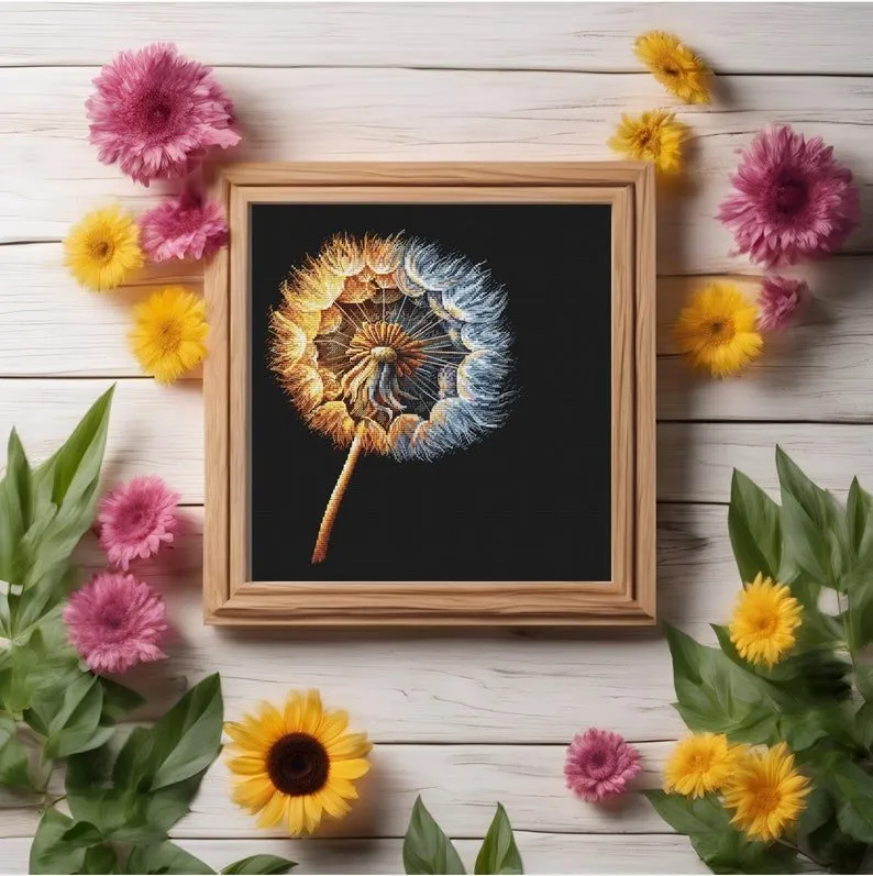 Вышивка одуванчика своими руками (yermakova.cross_stitch)