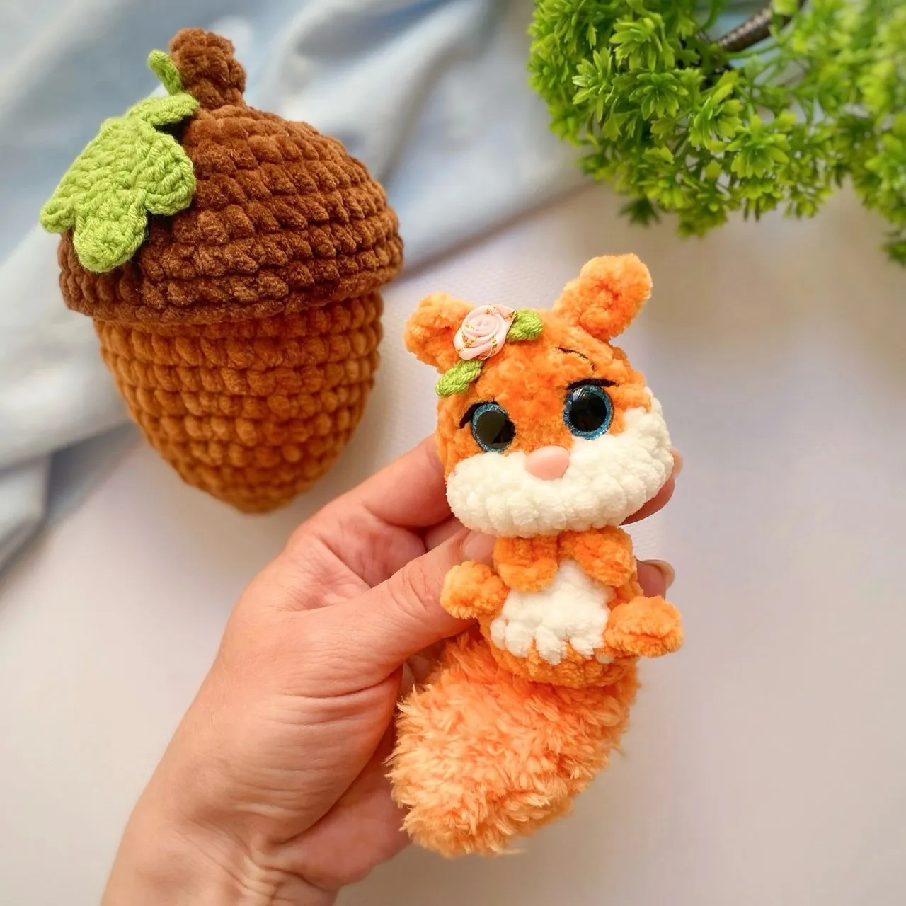 [Zheltova_toys] Белочка с домиком-жёлудем (Светлана Желтова)