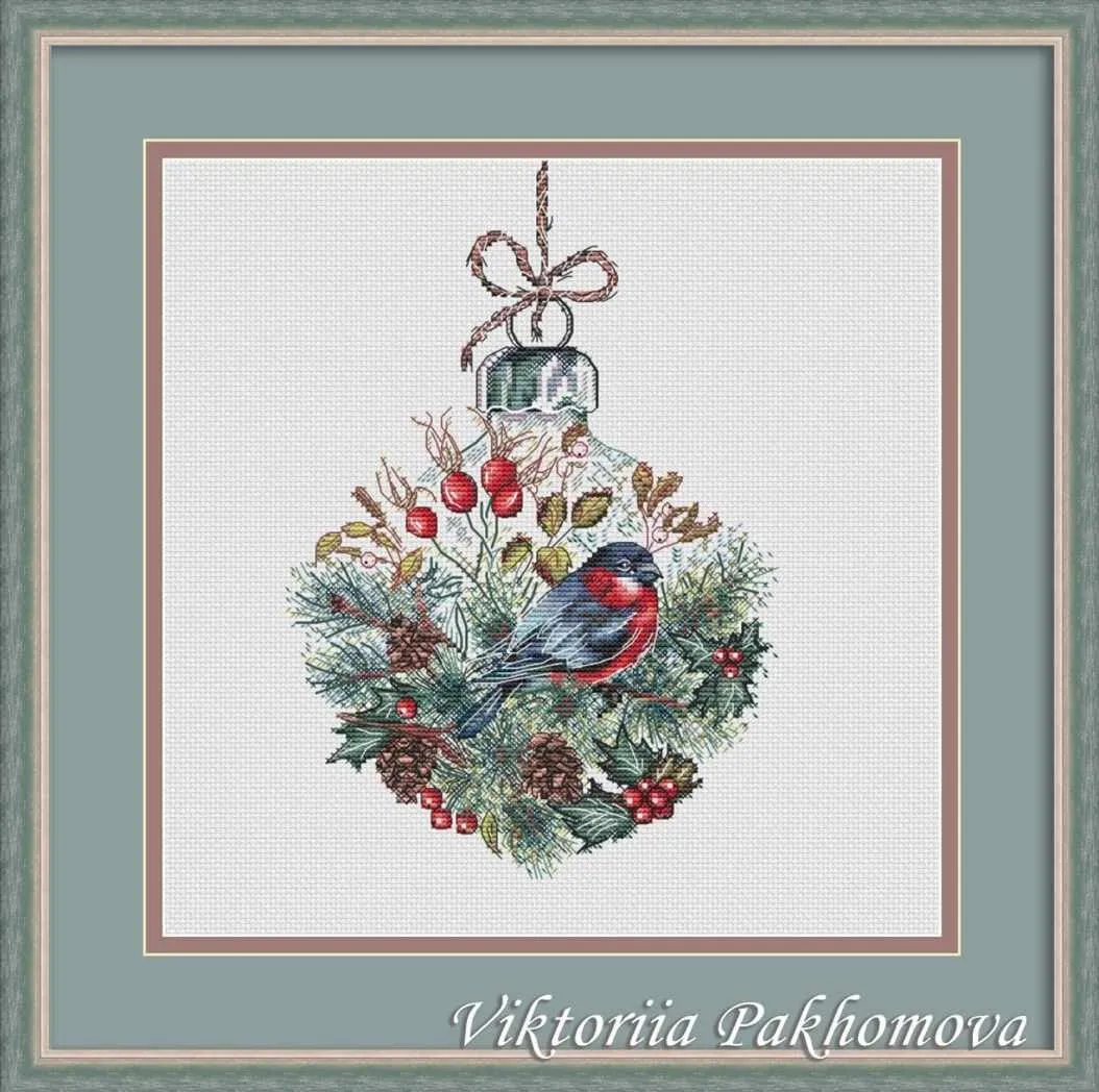 [crossstitchpictorial] Хвойный шарик (Виктория Пахомова)