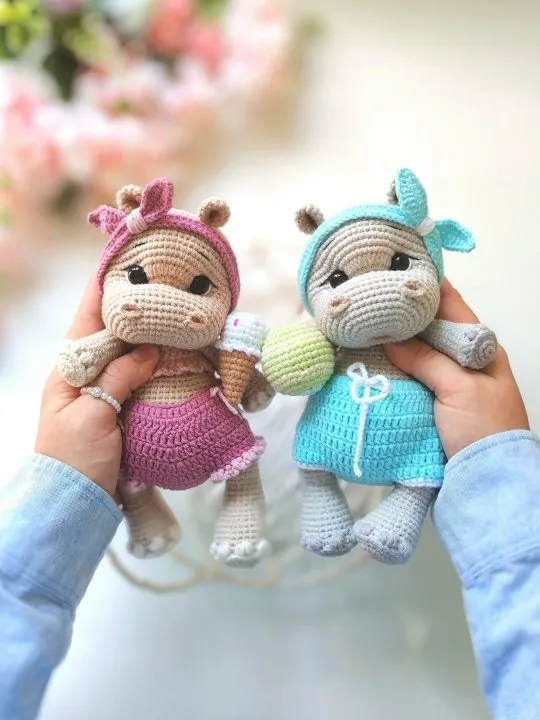 [Baby_toys_nt] Бегемотики (Надежда Панкова)