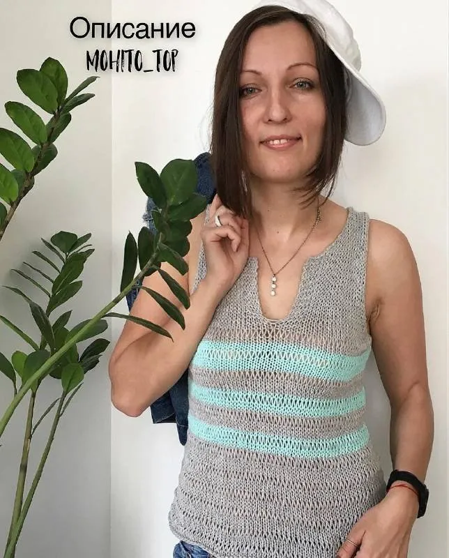 [Вязание] Описание летнего топа Mohito Top (bydashylia)