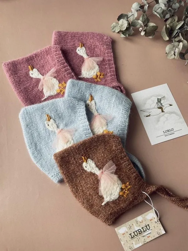 [lublu.knitwear] Чепчик Goose bonnet (Екатерина Олбут)