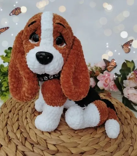 [Di_plush toys] Щенок Барни (Диана Шестопалова)