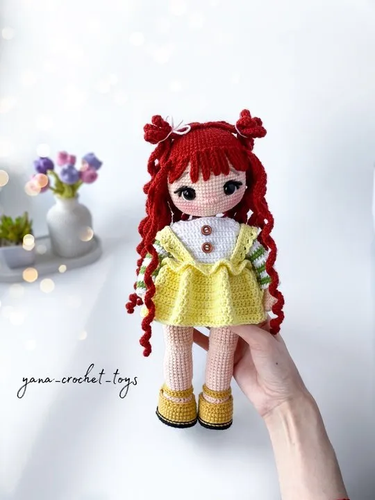 [yana_crochet_toys] Кукла Алиса (Яна Дмитриева)