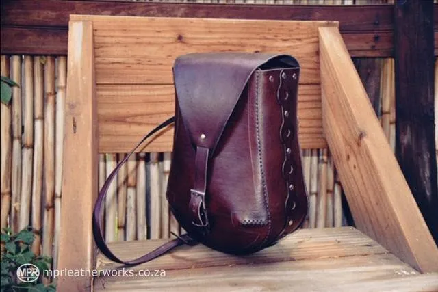[MPR leatherworks]  Кожаная сумка на ремне